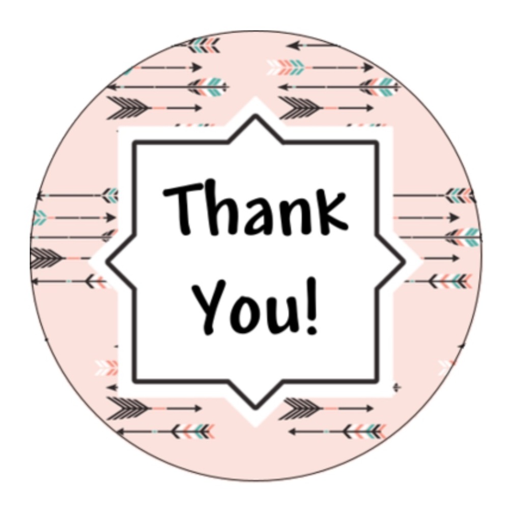 “Thank You” Stickers!